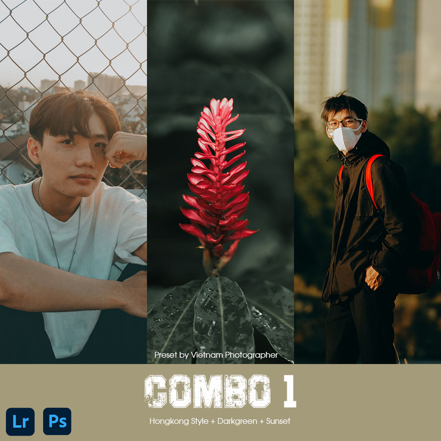 COMBO1 Bộ 30 Preset Hongkong Style + Darkgreen + Sunset cho Lightroom
